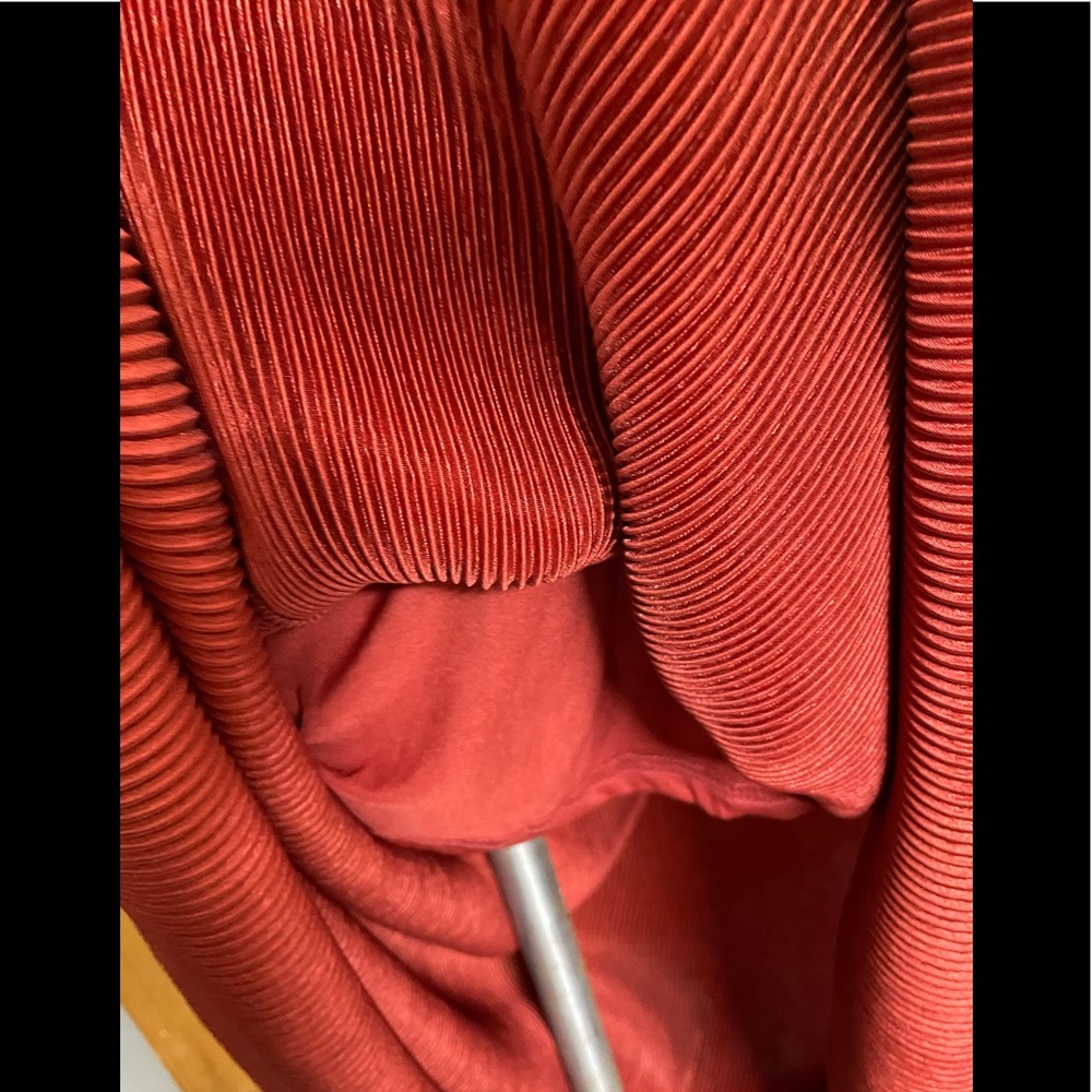 NWT Baltic Born Athena Burnt Orange V-Neck Empire Waist Pleated Stretch Maxi - Picture 3 of 15
